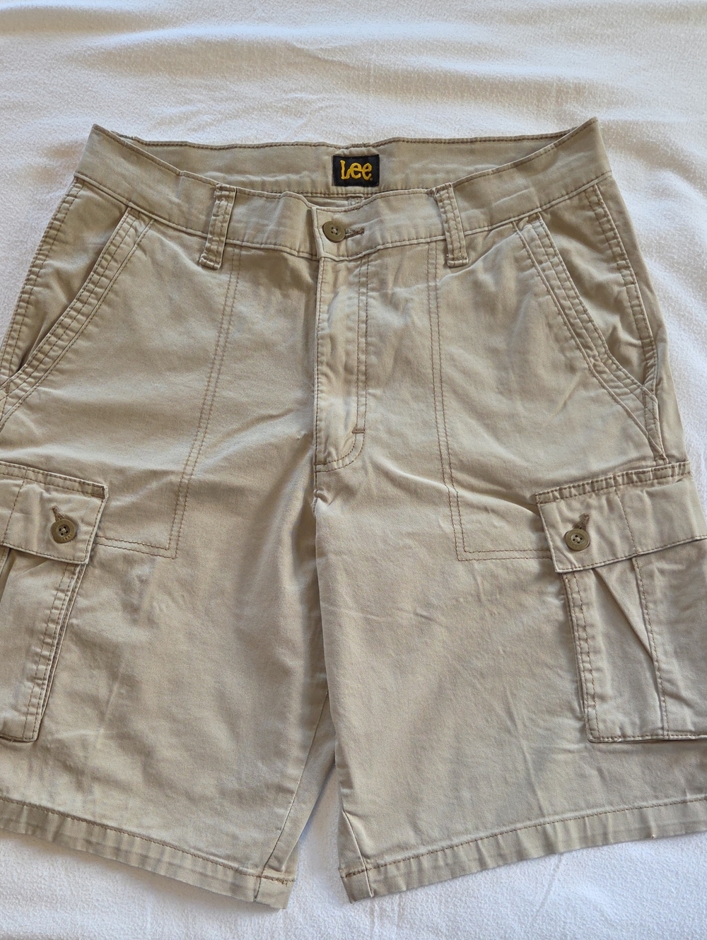 Lee Men's Khaki Cargo Shorts 32x10